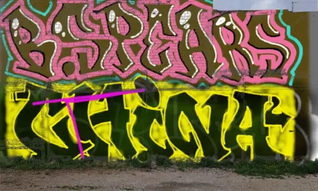 Graffiti artwork by Tkiz