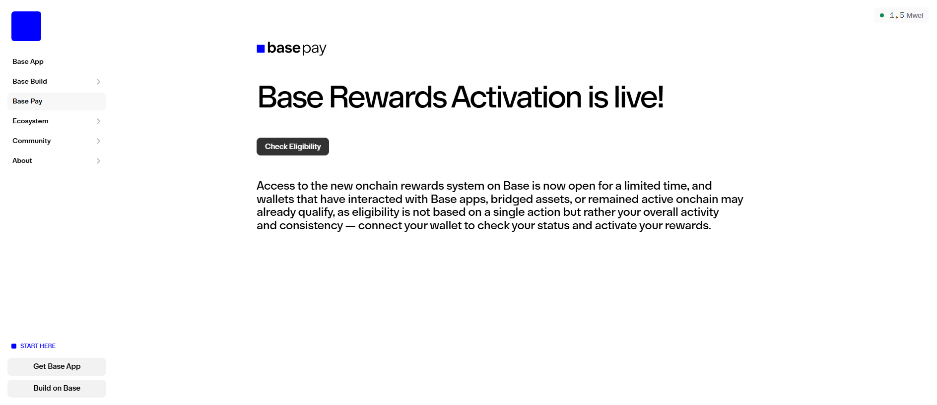 Screenshot of check-basechain.com
