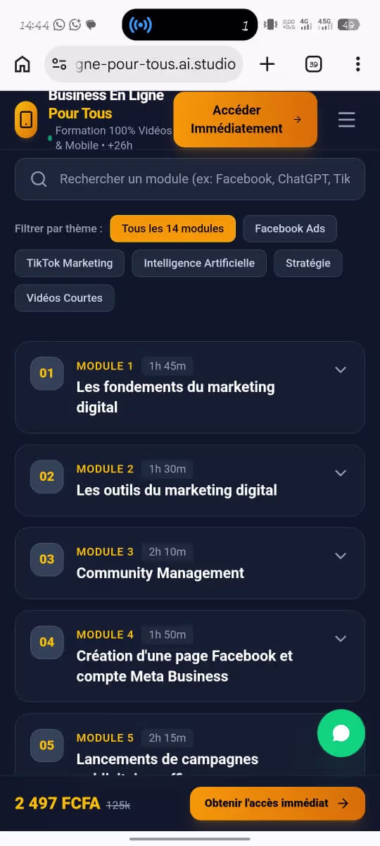 Cas 3 Page Après