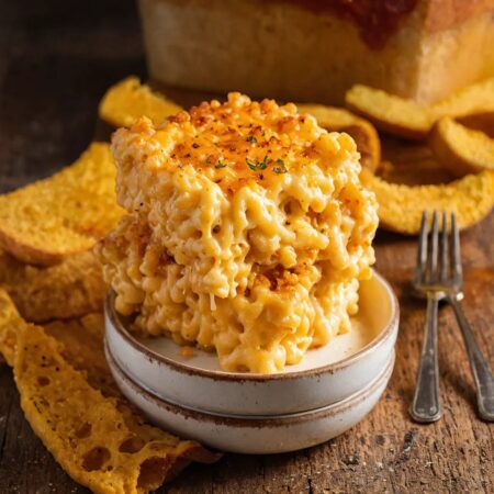 Cajun Baked Mac & Cheese with Smoked Gouda & Cheddar