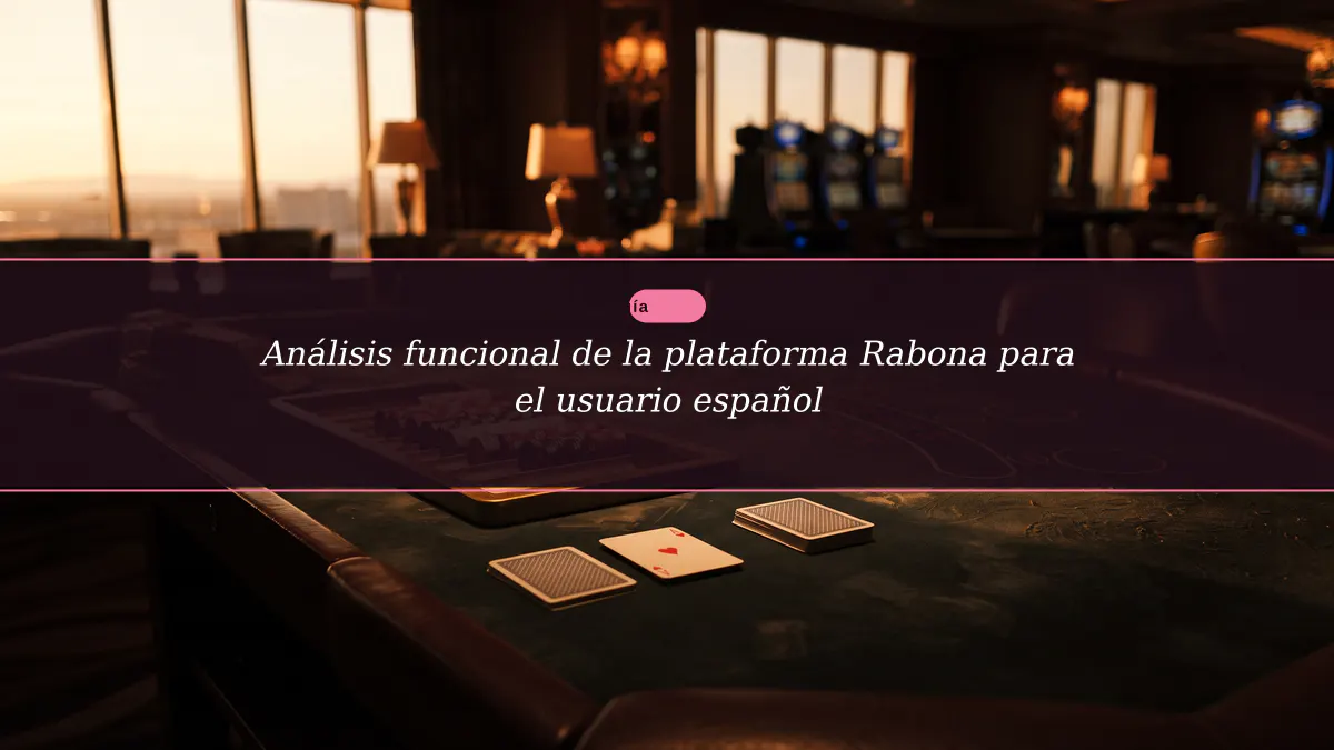 Análisis funcional de la plataforma Rabona para el usuario español