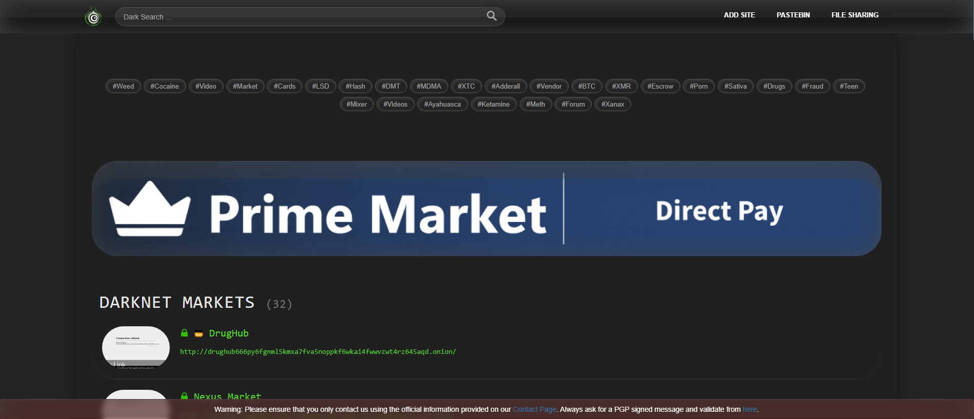 Stored capture of tor.link