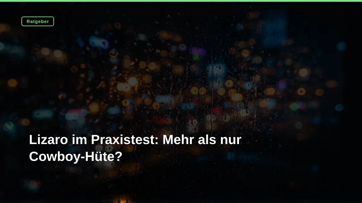 Lizaro im Praxistest: Mehr als nur Cowboy-Hüte?