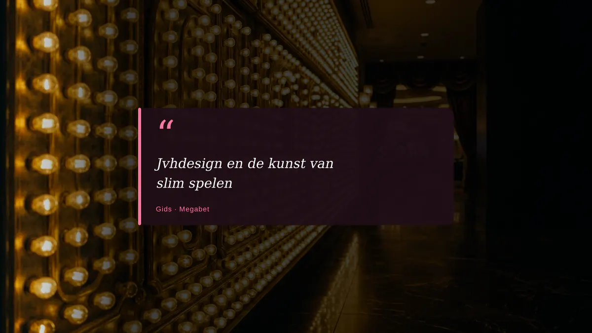 Jvhdesign en de kunst van slim spelen