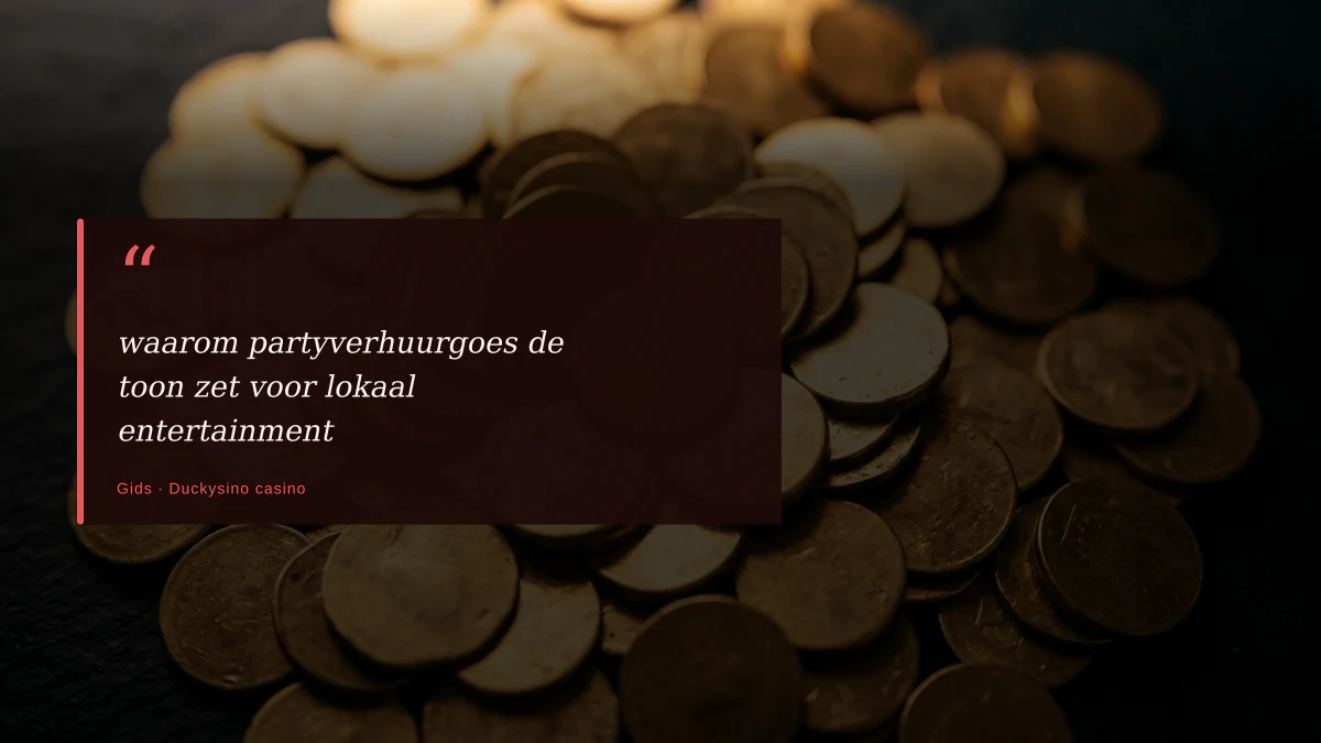 waarom partyverhuurgoes de toon zet voor lokaal entertainment