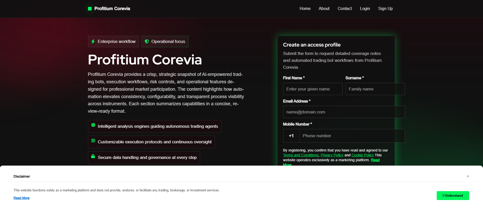 Stored capture of profitiumcorevia.shop
