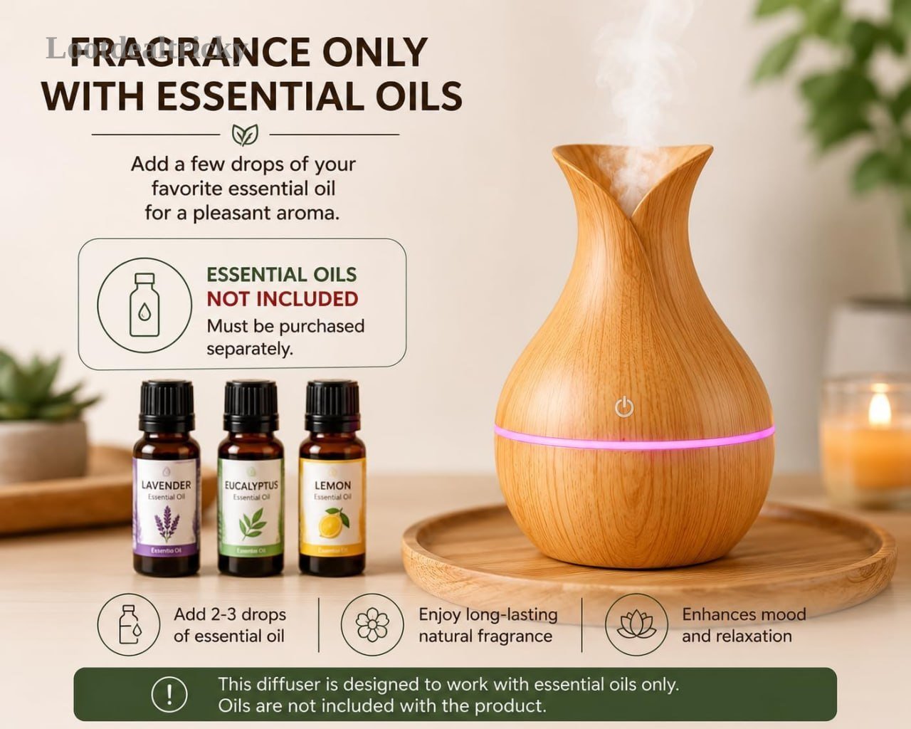 Wooden Aroma Diffuser – Just ₹372 | Limited Time Loot Offer
