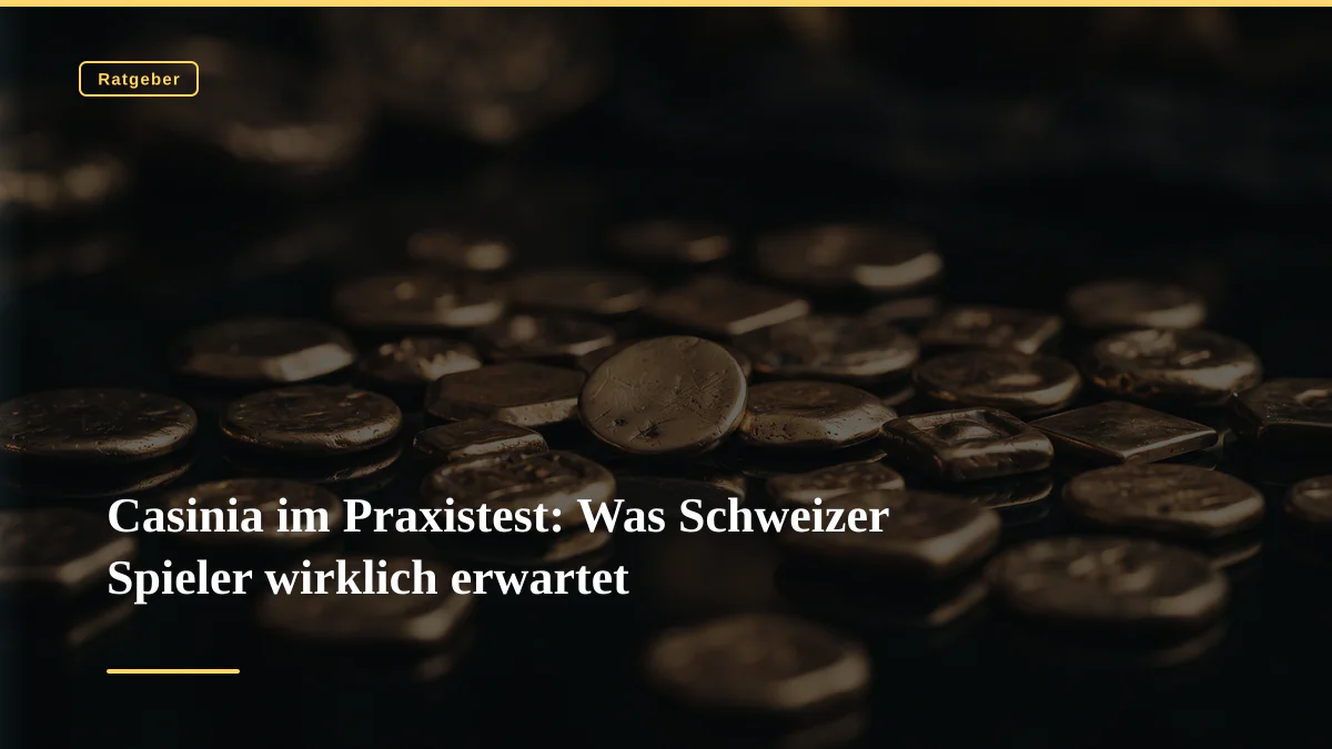 Casinia im Praxistest: Was Schweizer Spieler wirklich erwartet