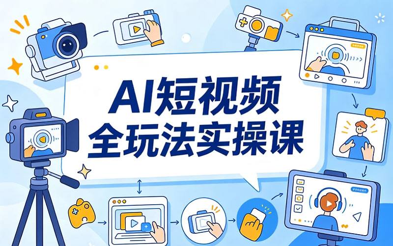 AI短视频全玩法实操课，打通AI内容变现全链路
