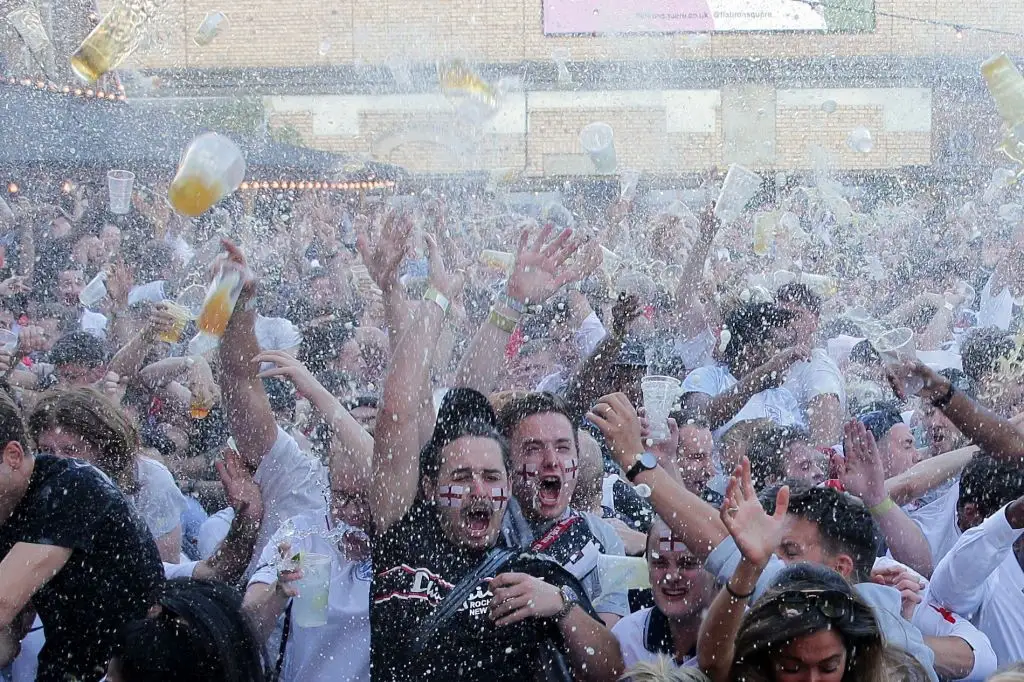 England’s World Cup semi‑final sparks a cascade of beer‑filled celebrations