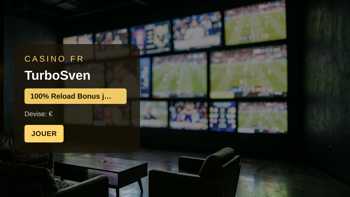 TurboSven casino — bonus de bienvenue 100% Reload Bonus jusqu'à €200 + 150 FS, paiements: Visa, Mastercard, Bitcoin, Ethereum, Litecoin