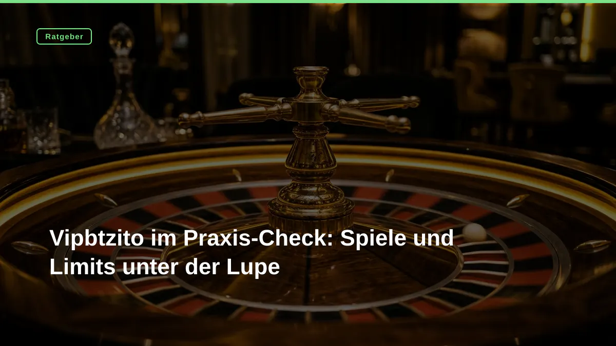 Vipbtzito im Praxis-Check: Spiele und Limits unter der Lupe