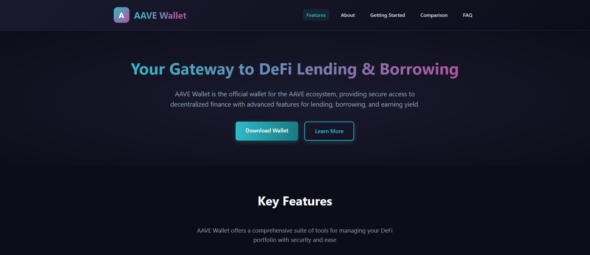 Stored capture of getting-started-aave-wallet.pages.dev