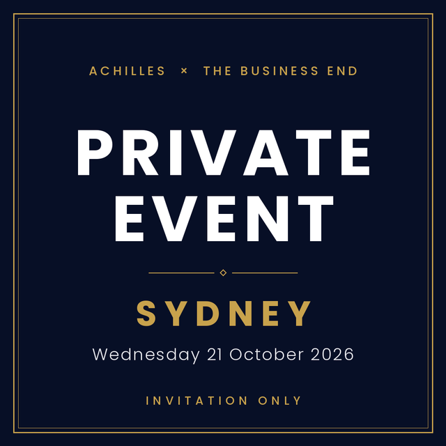 Private Event in Sydney — 21 October 2026