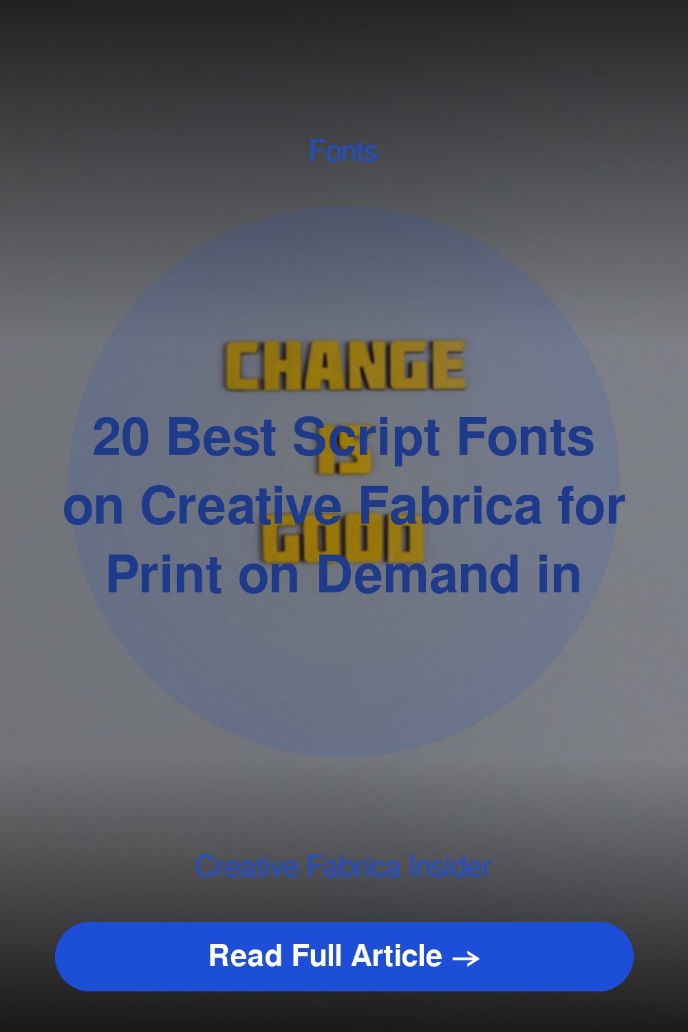 20 Best Script Fonts on Creative Fabrica for Print on Demand in 2026