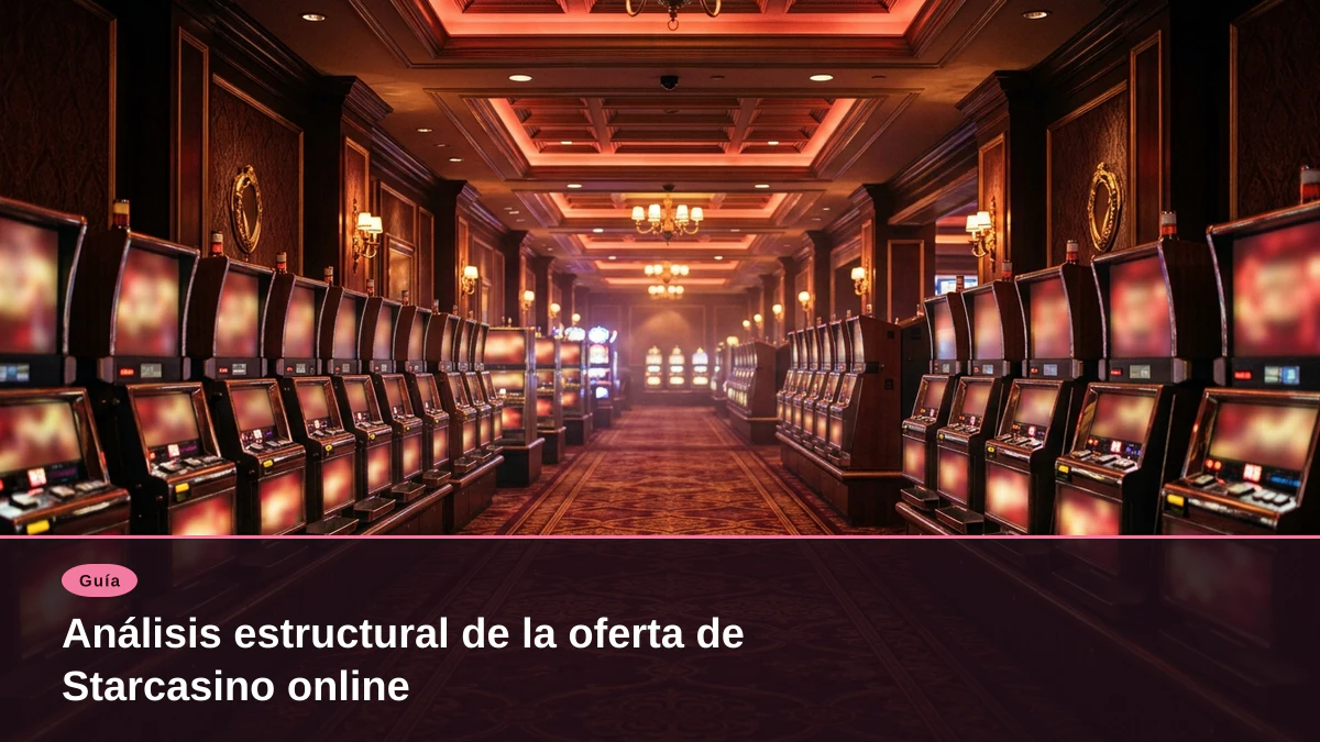 Análisis estructural de la oferta de Starcasino online