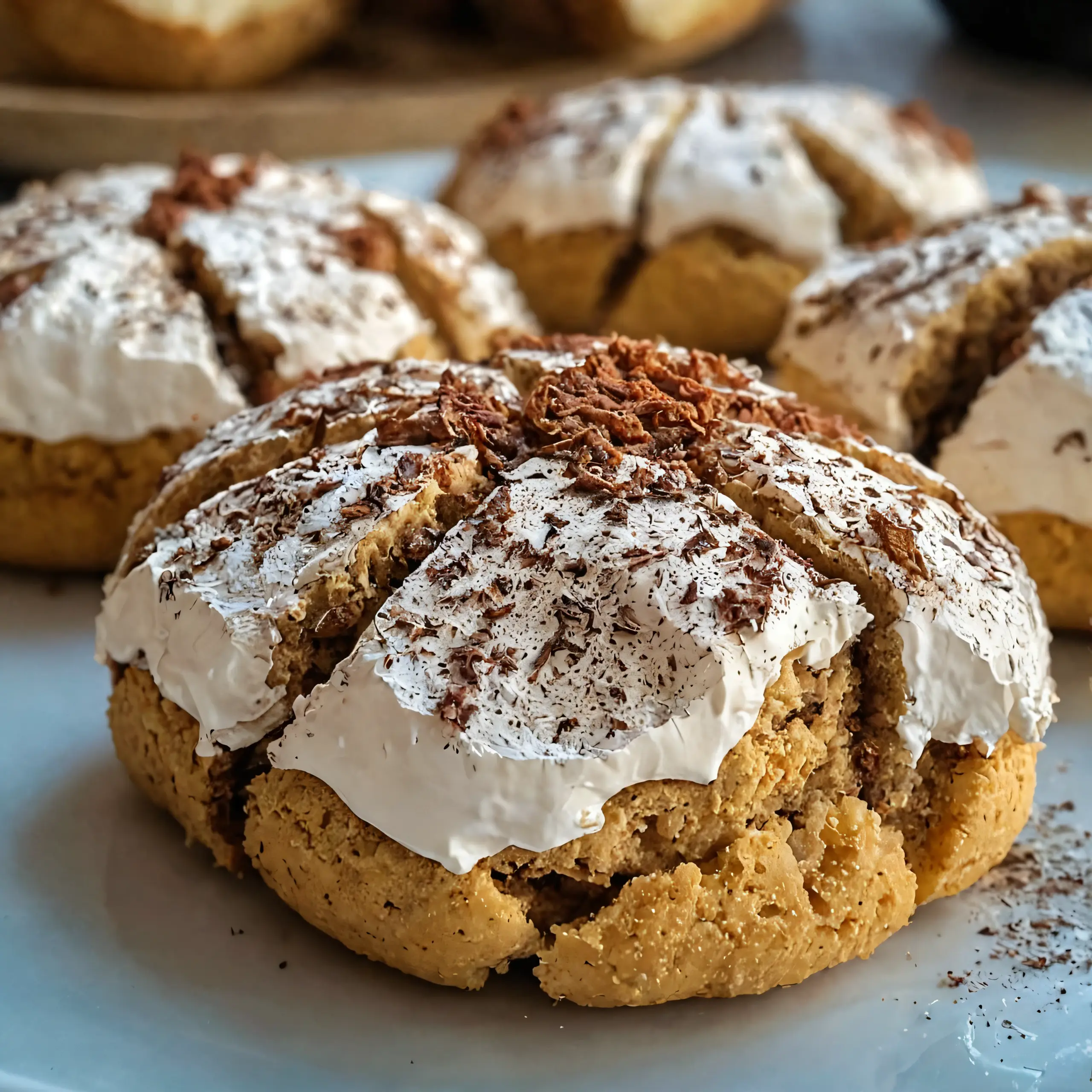 Tiramisu Crinkle Cookies
