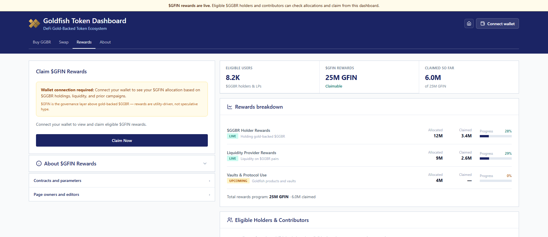 Screenshot of goldfishclaim.com