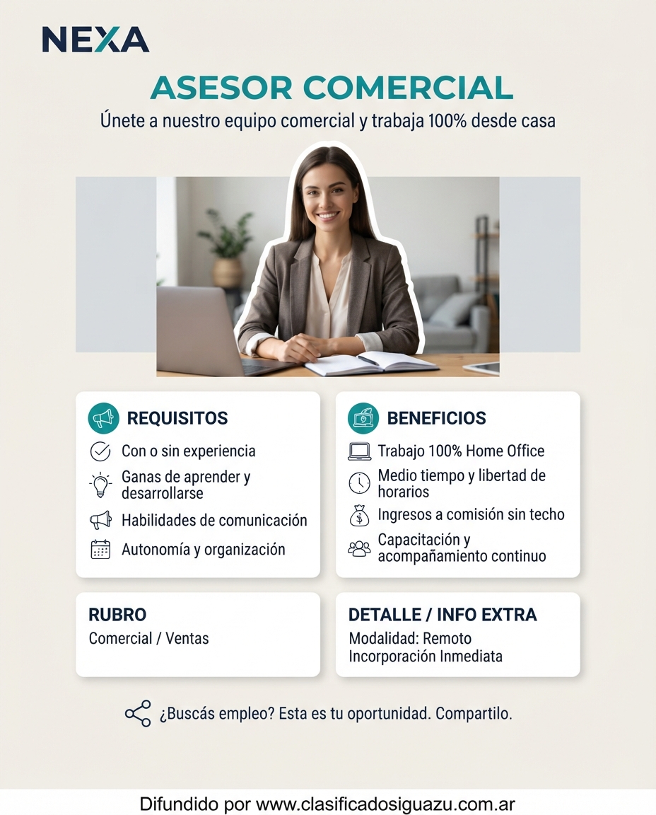 Se Busca Asesor / a de Ventas en Puerto Iguazu