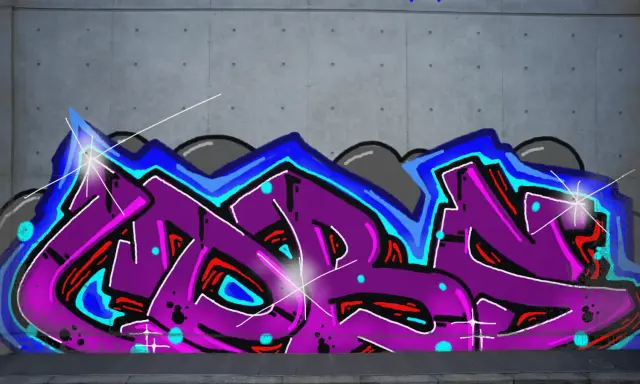 Graffiti artwork by LPBER