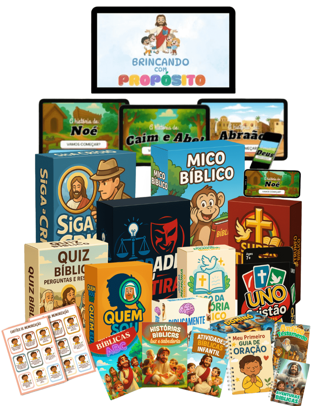 mockup kit jogos bíblicos