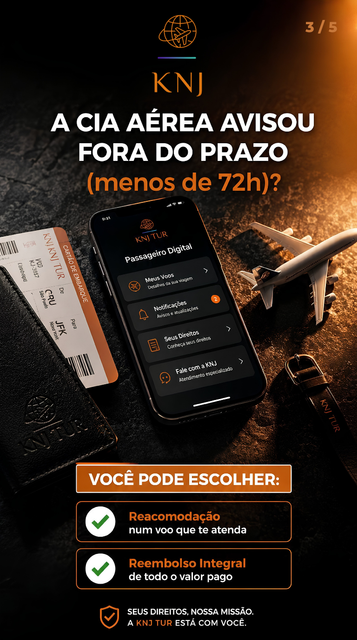Obrigatoriedades em voos alterados