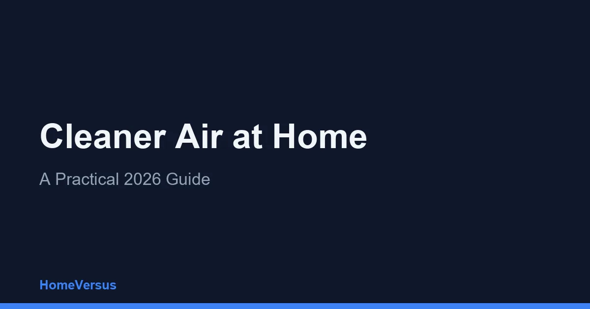 Cleaner Air at Home