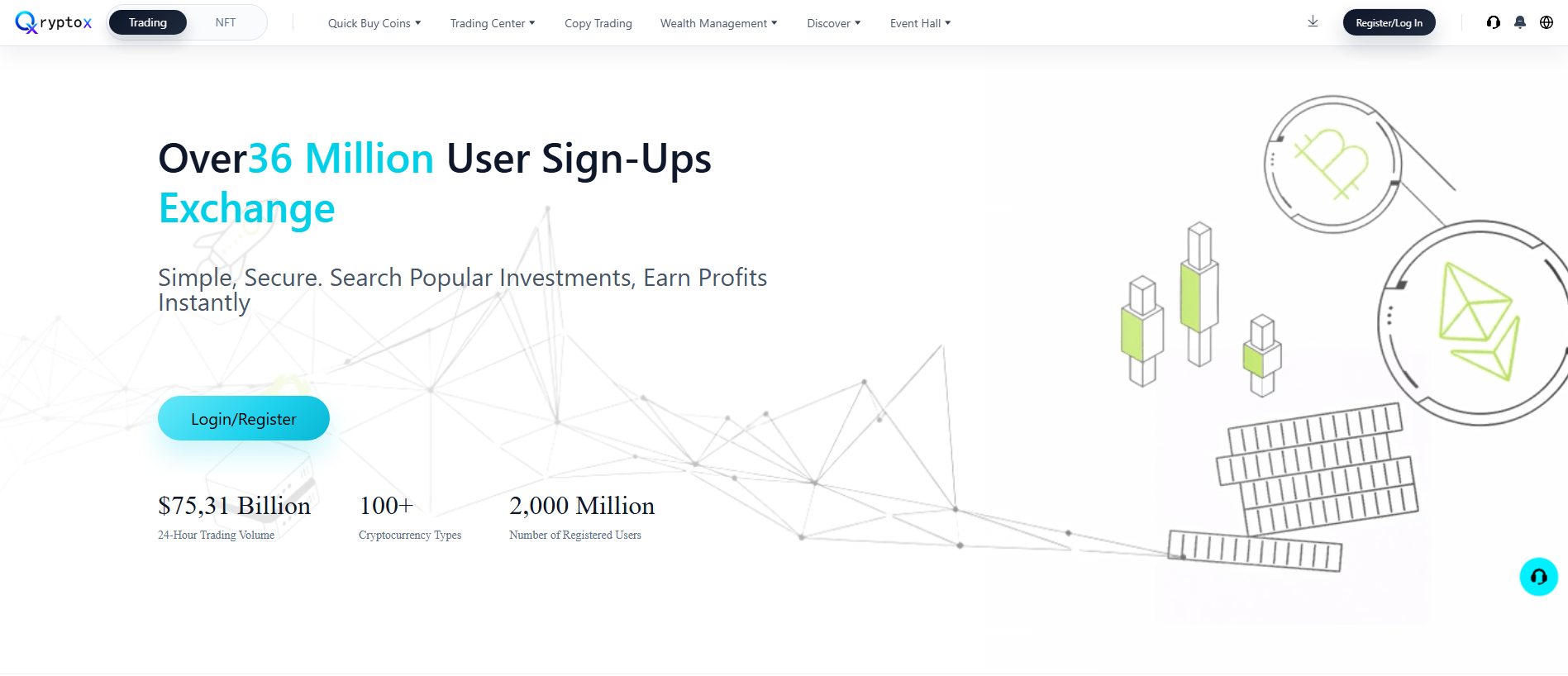 Stored capture of qryptox.io