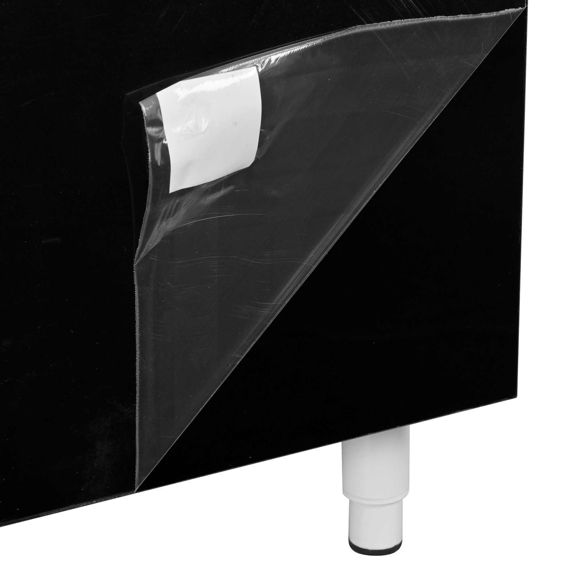 Meuble TV Noir, Rangement, Fermeture Douce, Extensible, Design Moderne, Structure Robuste - 258x38x48.5cm - Salon 3