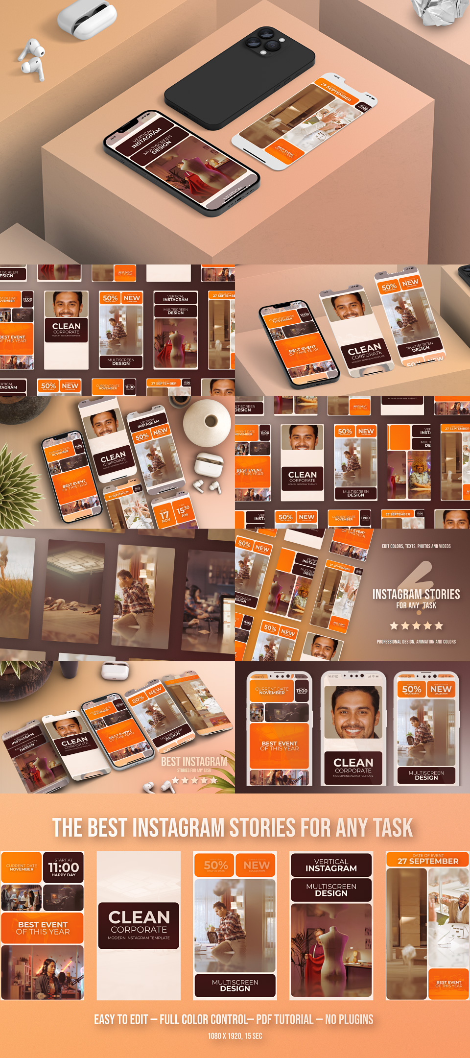 Multi Screen Instagram Reel Split Education E-Learning Event Multi Screen Instagram Reel Split Education E-Learning Event