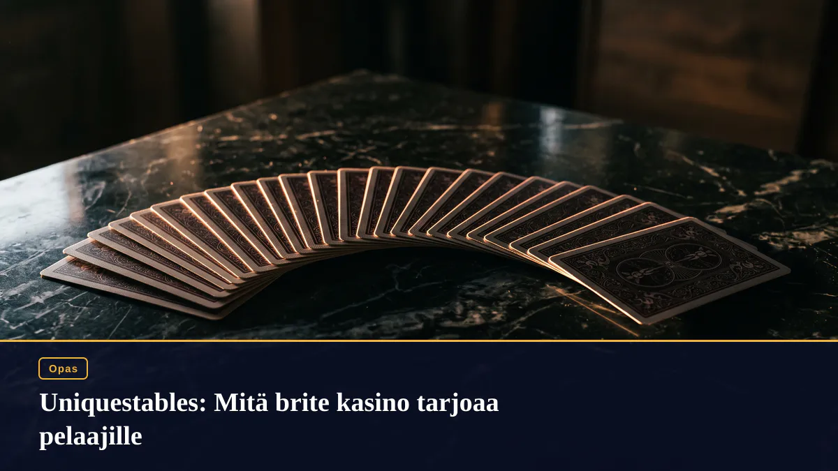 Uniquestables: Mitä brite kasino tarjoaa pelaajille