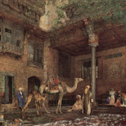 John-Frederick-Lewis-A-House-In-Cairo
