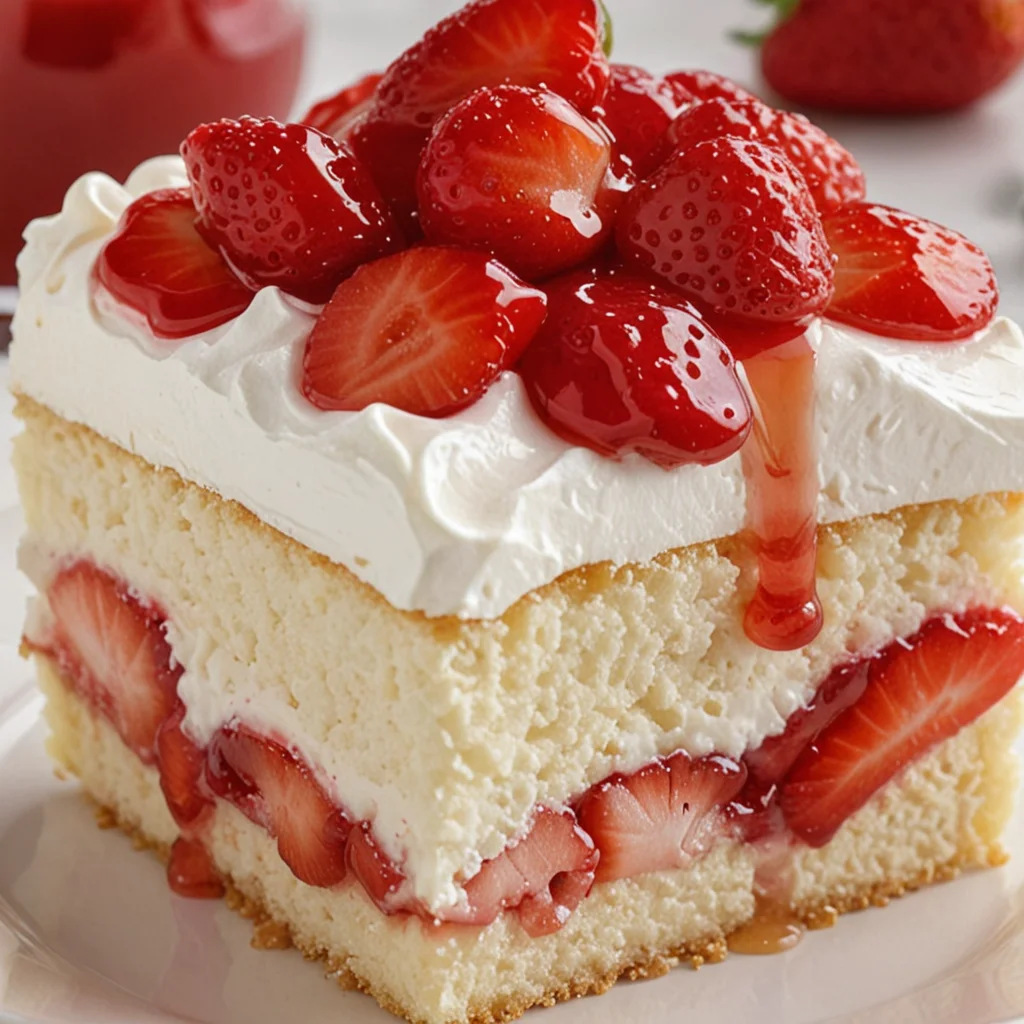 Strawberry Shortcake Flavored Sheet Cake