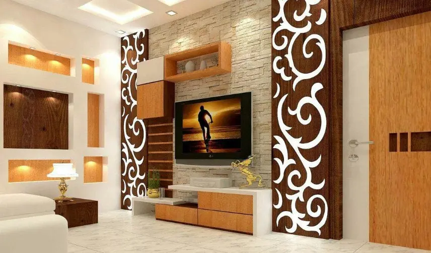 ديكورات حوائط خشبية مودرن