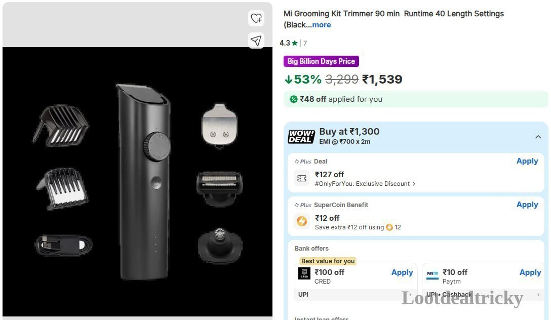 Mi Grooming Kit | Loot Deal