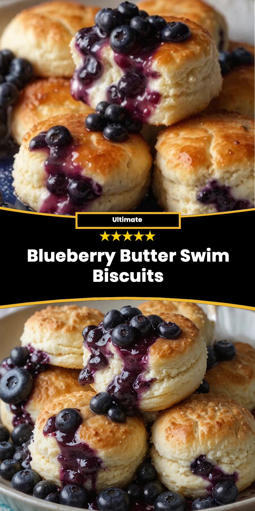 Blueberry Butter Swim Biscuits