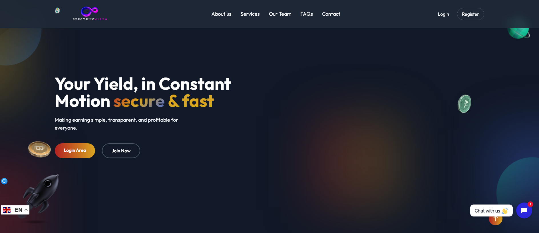 Screenshot of spectrumvista.com