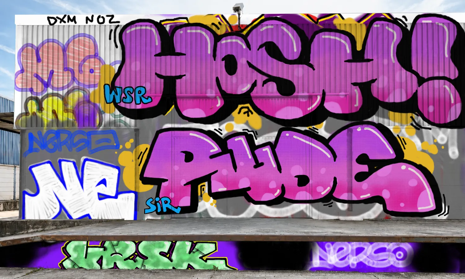 Graffiti artwork by hosha