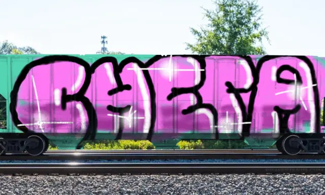 Graffiti artwork by ELES