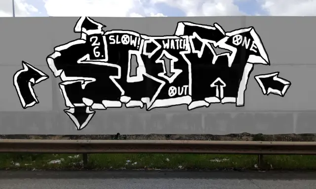 Graffiti artwork by SLOW0NE