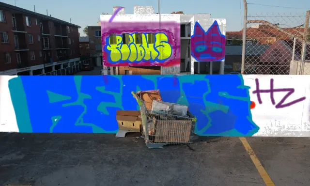 Graffiti artwork by rebus
