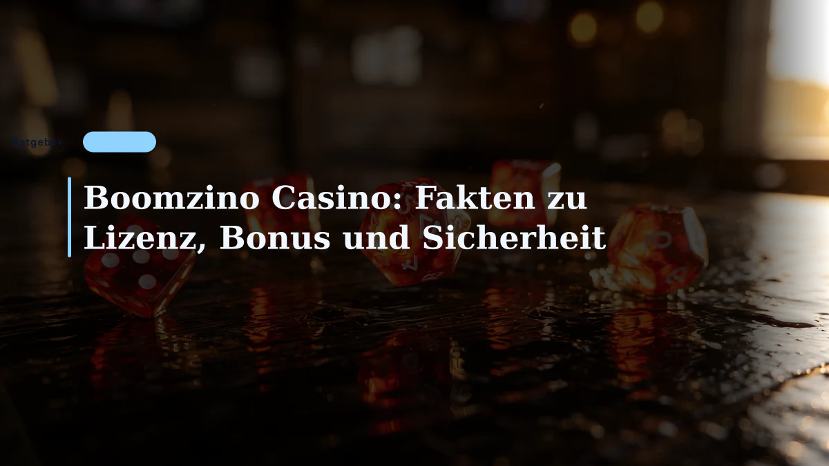 Boomzino Casino: Fakten zu Lizenz, Bonus und Sicherheit