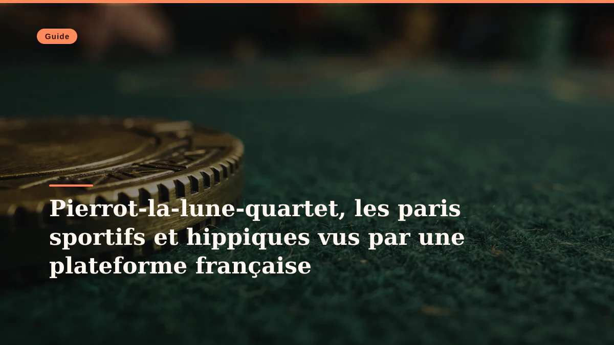 Pierrot-la-lune-quartet, les paris sportifs et hippiques vus par une plateforme française