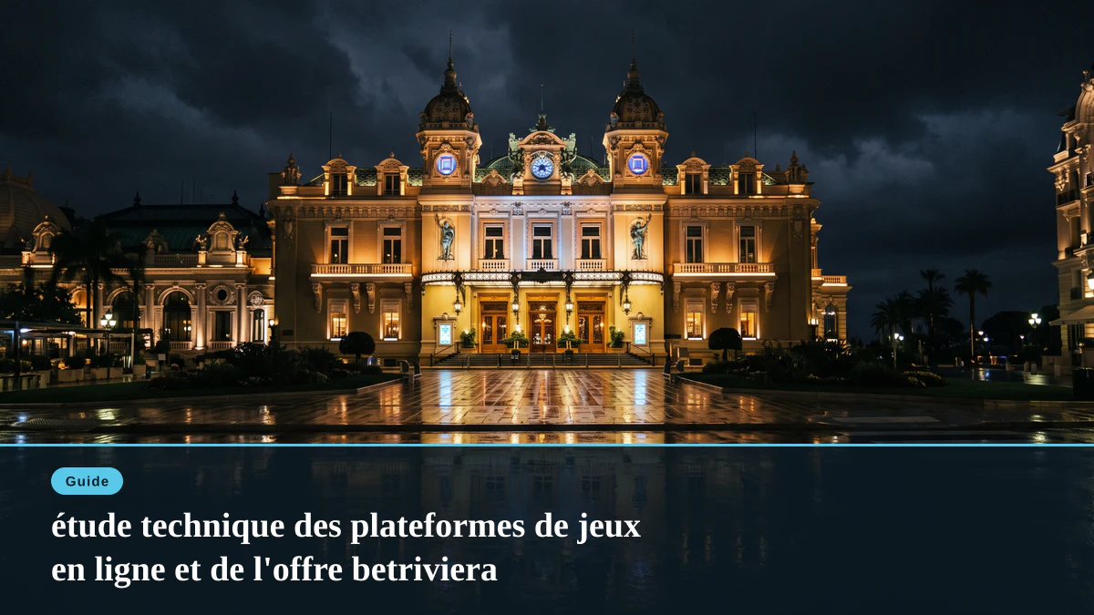 étude technique des plateformes de jeux en ligne et de l'offre betriviera