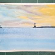 watercolor sea