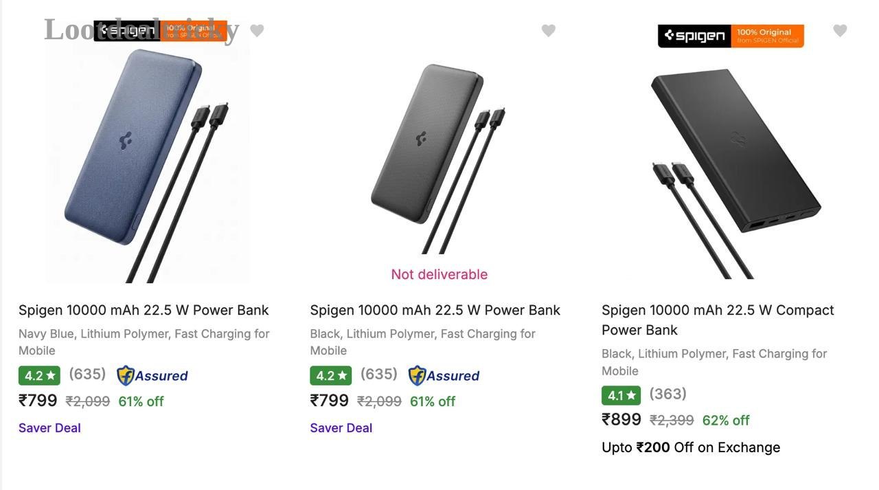 Grab Spigen Powerbanks – Just ₹799 | Loot Lo