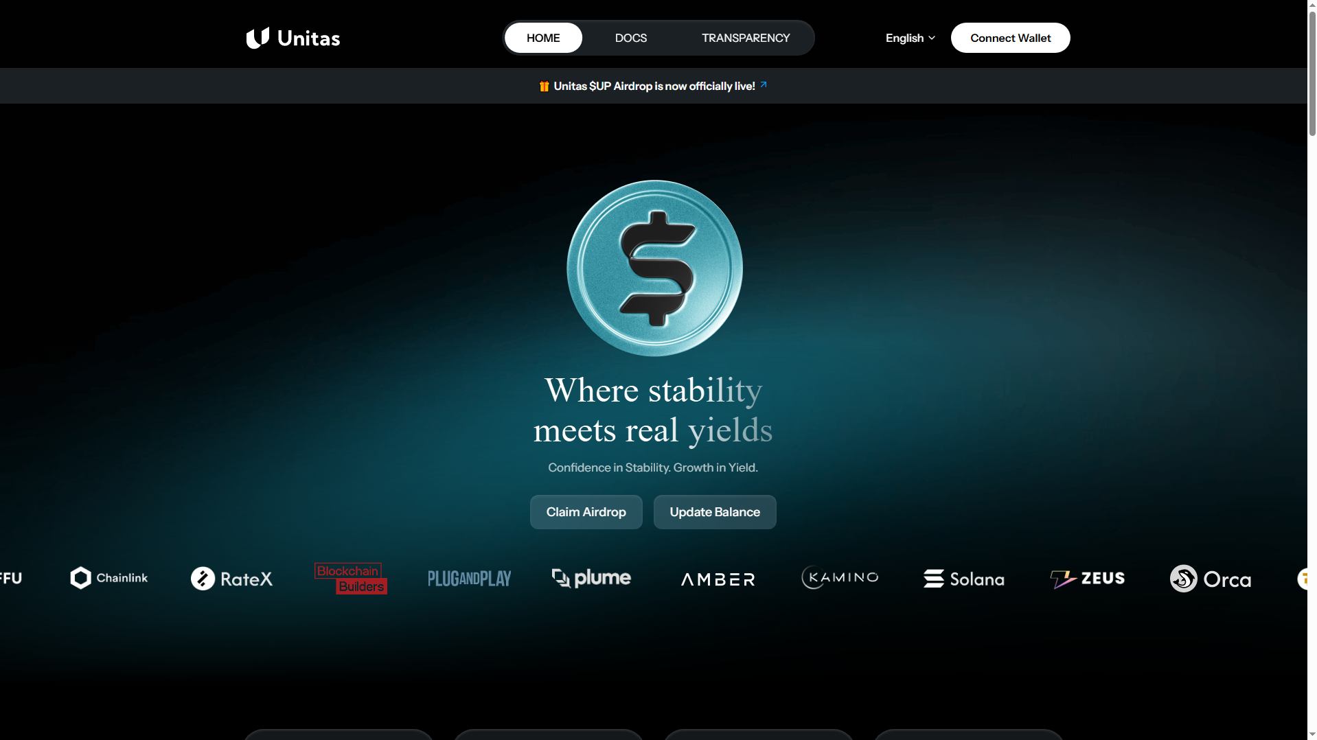Screenshot of unitas-labs.live