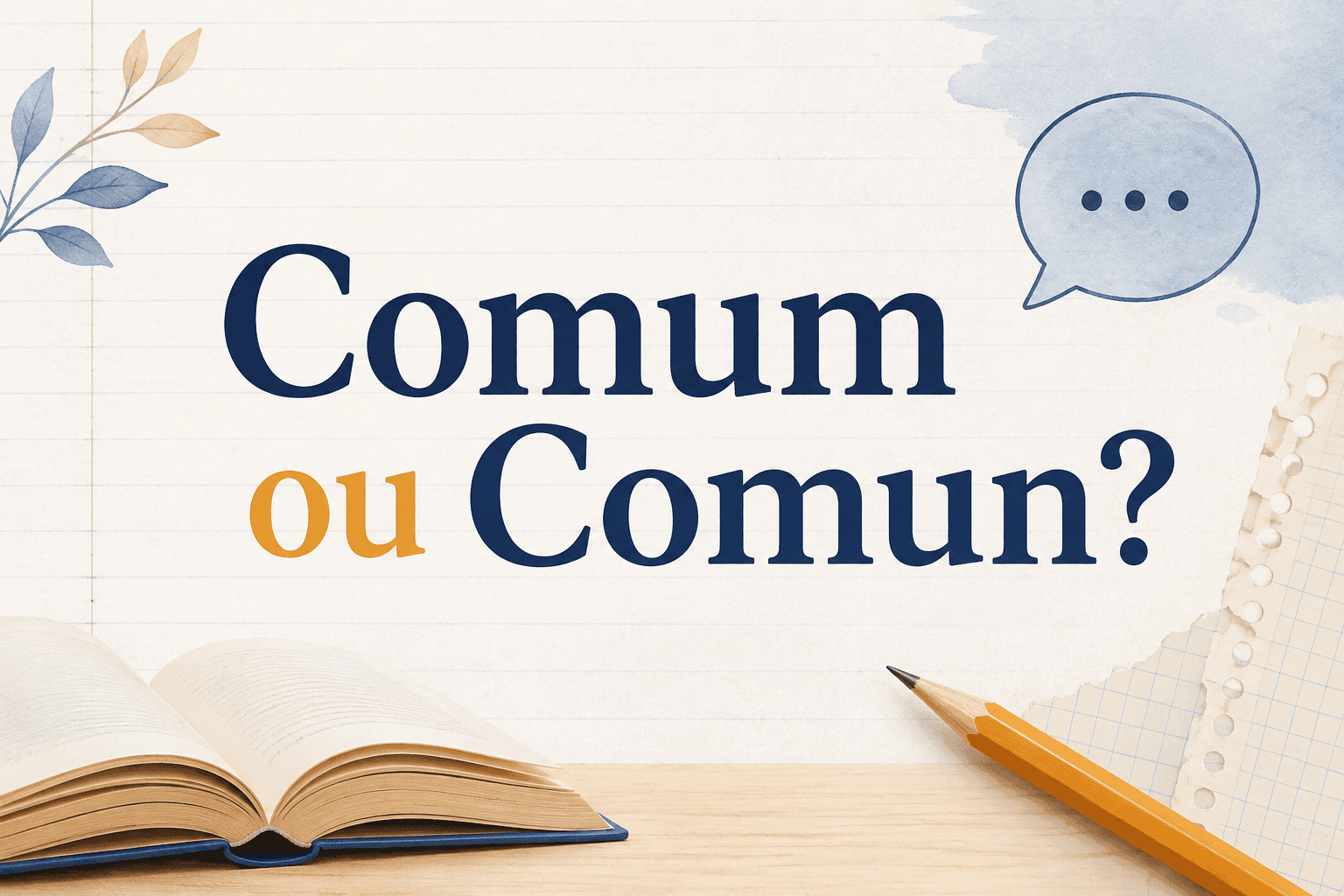 Comum ou comun: qual é a forma correta?
