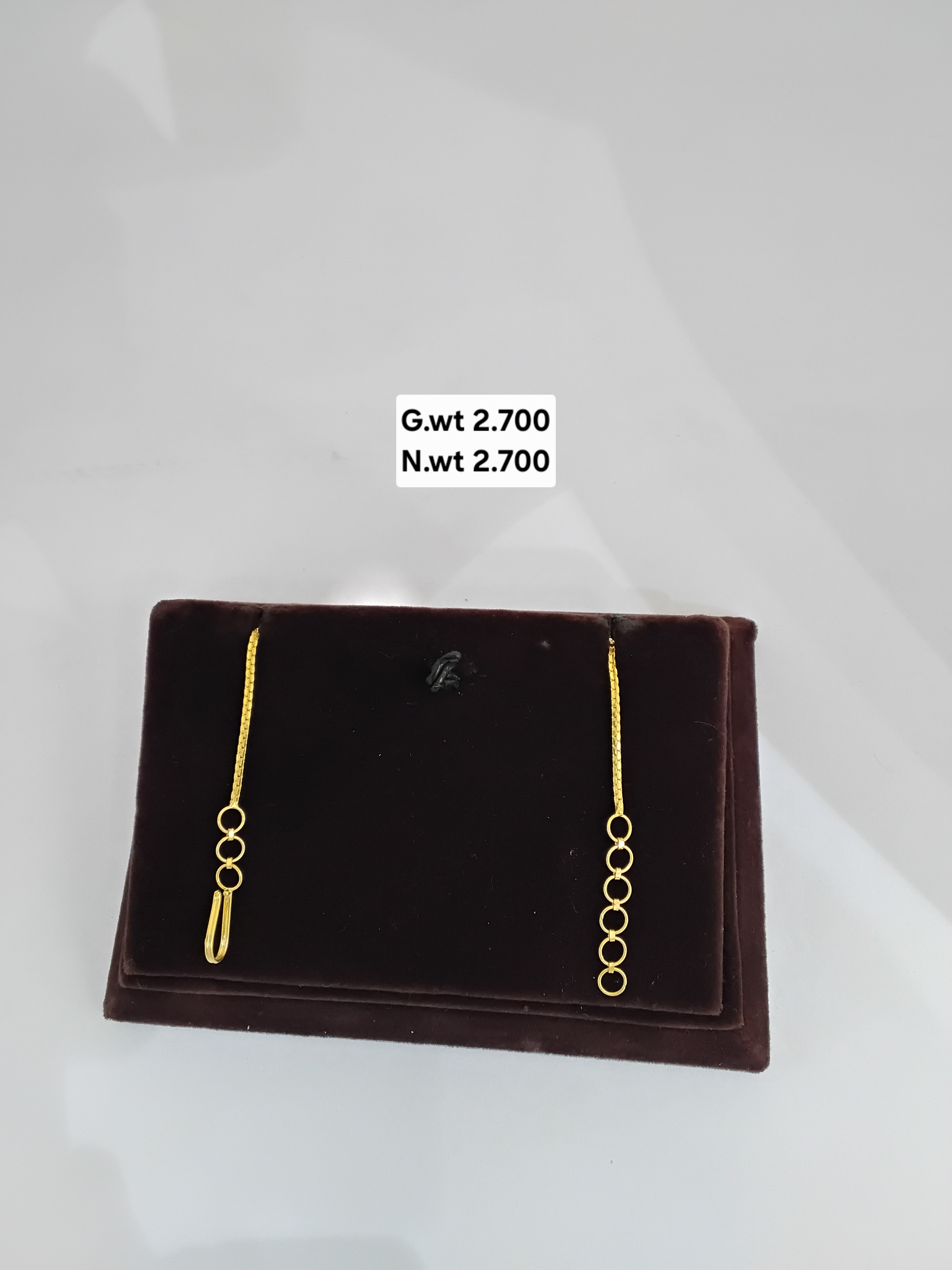 Gold Adjustable Chain Extension Pendant Connector