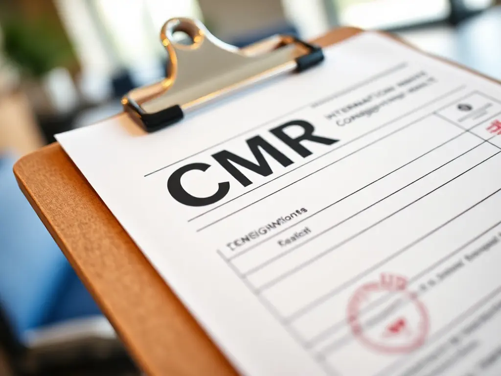 Міжнародна накладна CMR на столі